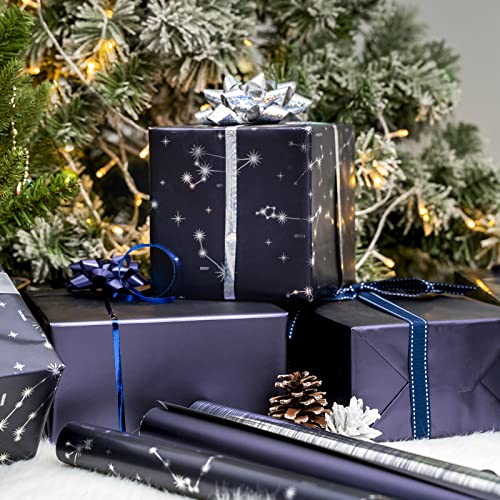 30 Inch Navy Blue Wrapping Paper (3 Count)