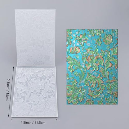 3D Flowers Theme Plastic Embossing Folders Phoenix for DIY Scrapbooking Photo Album Card Paper Craft Decoration for Card Making