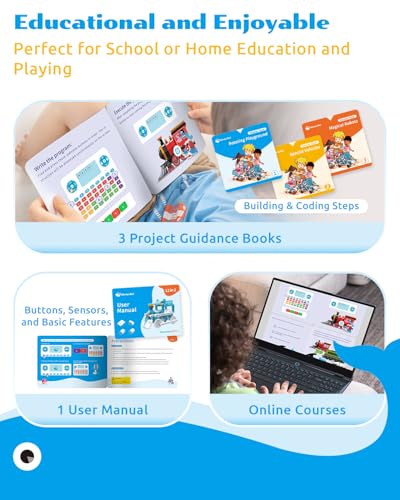 D3 Pro 12-in-1 STEM Wecode Pad Coding Robot Kit for Kids, 388-Piece Educational Building Set with Interactive Storytelling, Ideal Toy for Boys & Girls Ages 6-8 (376 parts)