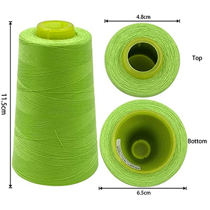 4 Cones of 3000 Yards Each Spool Thread for All Purpose (36000 Foot)