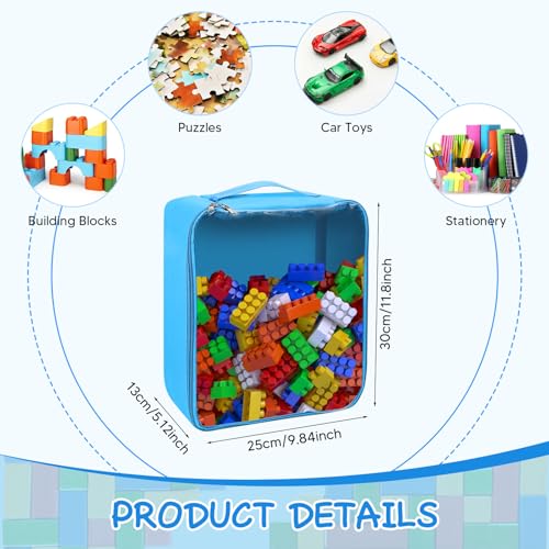 8 Packs Toy Storage Bags with Zipper (8 Count)