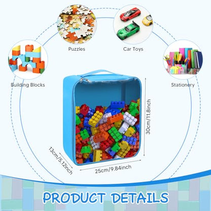 8 Packs Toy Storage Bags with Zipper (8 Count)
