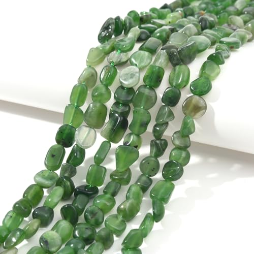 Green Canada Jade Pebble Nugget Oval Free Tumbled Stone 6
