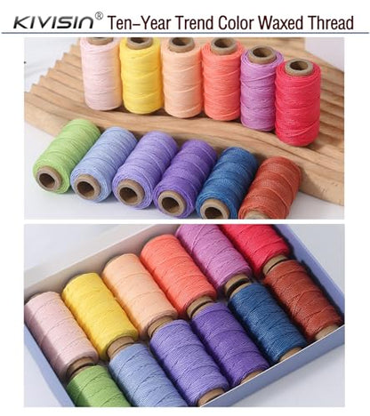 12 Round Waxed Thread (12 Color)