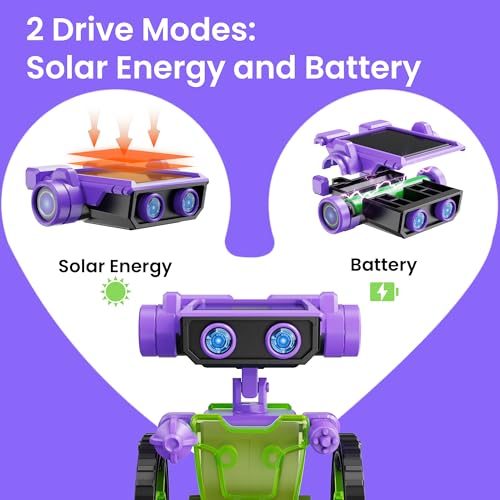 Solar Building Robot Kit Educational STEM Gift for Boys Aged 8