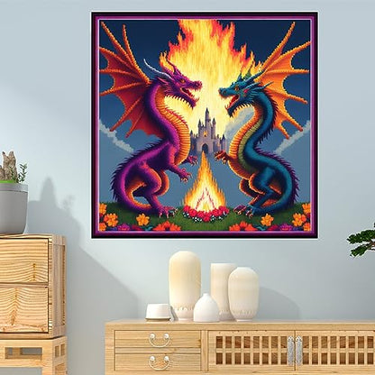 Stamped Cross Stitch Kits Full Range of Embroidery Patterns Starter Kits for Beginners Adult DIY Cross Stitches Needlepoint Kits 11CT