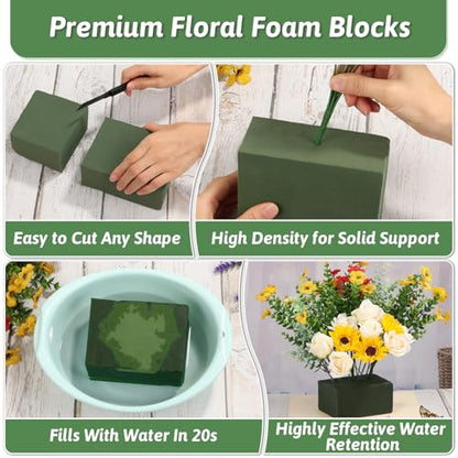 6 Pack Green Floral Foam Blocks