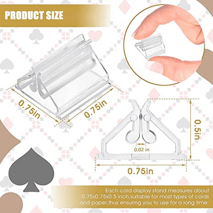 Table Number Place Card Playing Card Holders 60 Pack