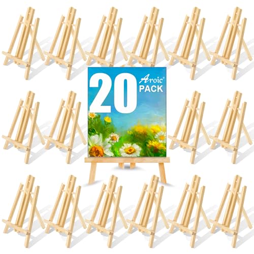 20Pack 11.8in Wood Easels (20 Count)