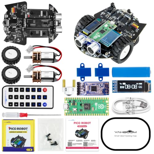 Raspberry Pi Pico2 Smart Robot Car Starter Programming Robot Kit DIY MicroPython Scientific Electronics Programming Project Kit