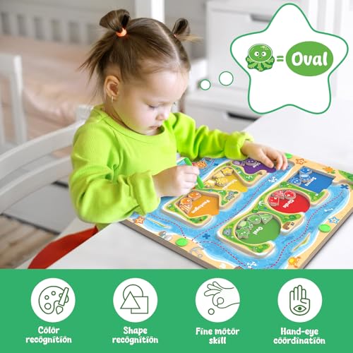 Magnetic Color & Shape Maze (36 Count)