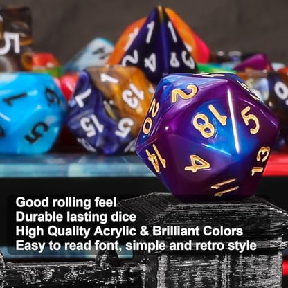 6 Sets Polyhedral Dice (42 Count)