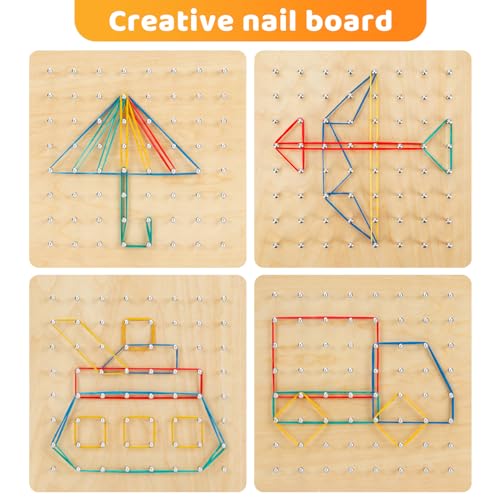 2Pack Wooden Geoboard