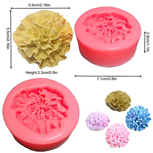 Carnation Flower Silicone Soap Mold for Candle and Chocolate