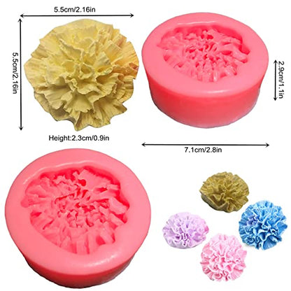 Carnation Flower Silicone Soap Mold for Candle and Chocolate