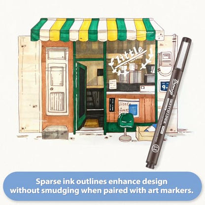 Sepia Tone Art Pen Set (5 Count)
