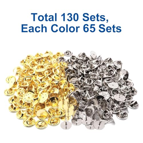 130 Set Pin Backs (130 Count)