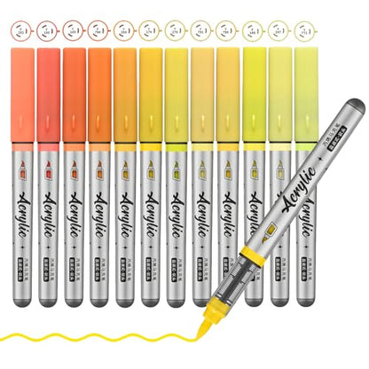 Yellow Orange Acrylic Paint Pens