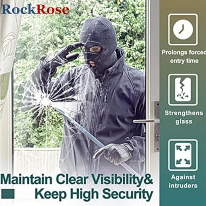 Clear Safety Security Window Film 4 Mil Shatterproof Glass Protection for Home and Office Break