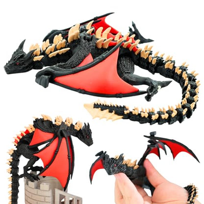 3D Flying Flexible Printed Dragon with Wings