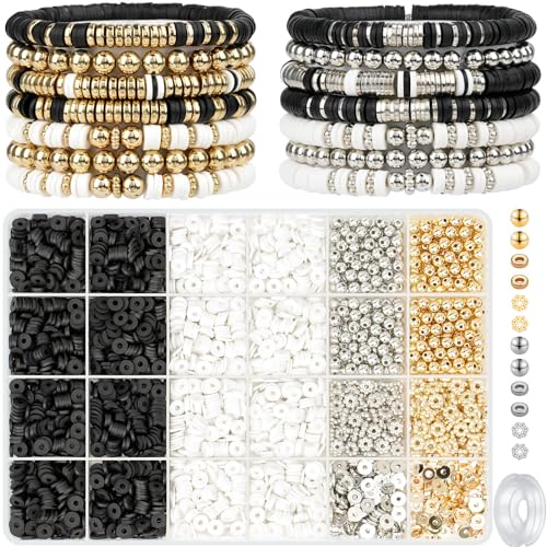 3000 Pcs Clay Beads Bracelets for Women Adults (3000 Count)