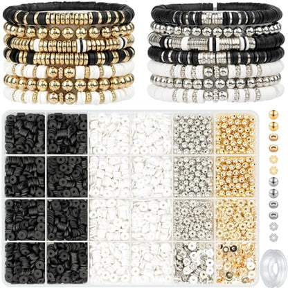 3000 Pcs Clay Beads Bracelets for Women Adults (3000 Count)