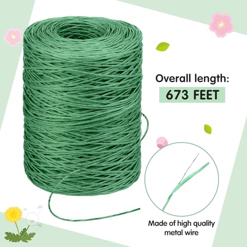 673 Feet Floral Vine Bind Wire Rustic Craft Wire