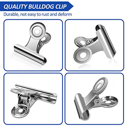 30 Pack Bulldog Clips 0.87 Inch Small Hinge Paper Clips (30 Count)