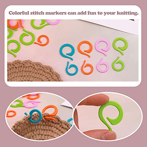 Stitch Markers for Crocheting Knitting 160pcs Crochet Stitch Markers