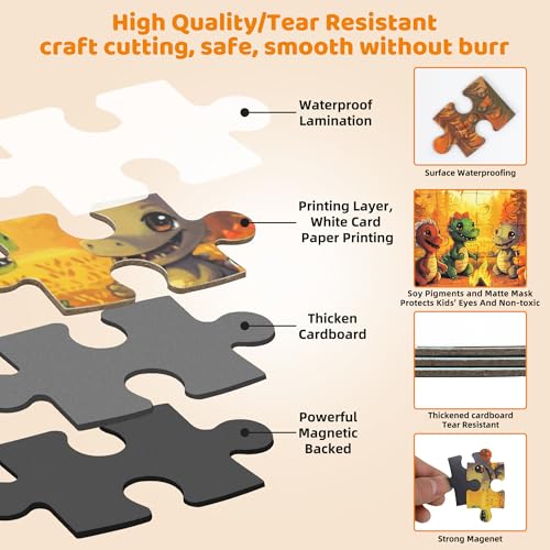 Magnetic Puzzles for Toddlers 3 (41 Count)