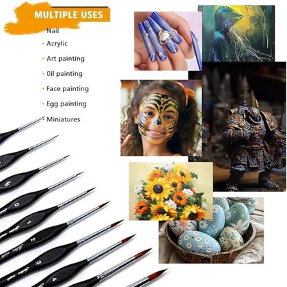 Detail Paint Brushes Set 10pcs