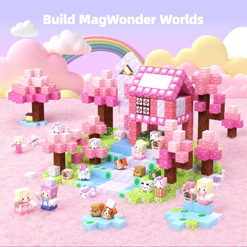 200PCS Magnetic Blocks Kid Building Toys for 3+ Years Old Girls (200 Count)