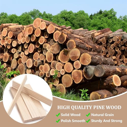 Wooden Dowels for Crafts (15 Count)
