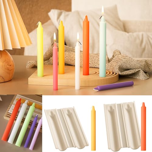 2 Pack Stick Pillar Candle Mold (2 Count)