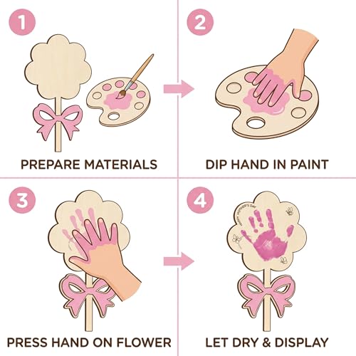 DIY Mothers Day Crafts for Kids Handprint Art