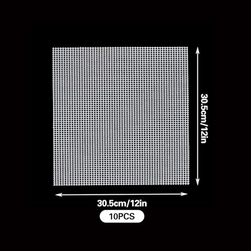 10 Sheets 12'' x 12'' Mosaic Mesh for Mounted Tile Fiberglass Mesh Backing