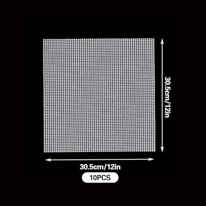 10 Sheets 12'' x 12'' Mosaic Mesh for Mounted Tile Fiberglass Mesh Backing