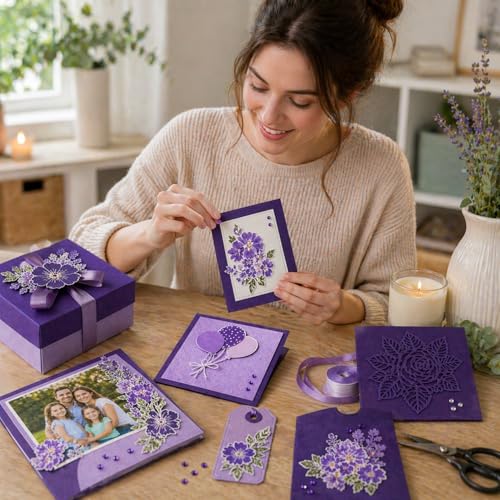 PA Paper Accents Stash Builder Cardstock 8.5" x 11" Purple Majesty