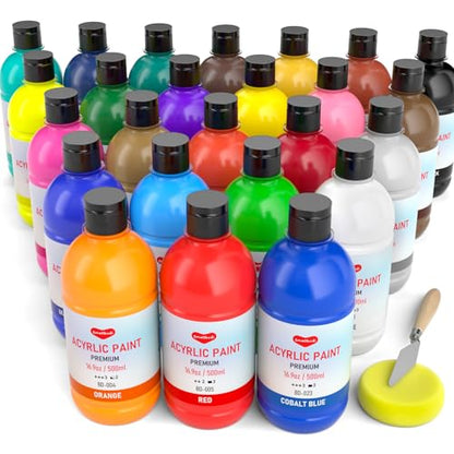 Bulk Acrylic Paint Set (422.5 Fl Oz)