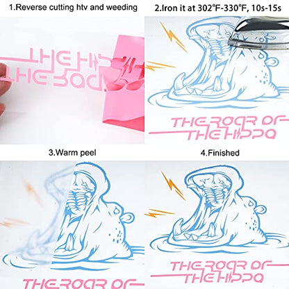 Pink Heat Transfer Vinyl Rolls