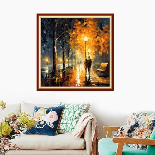 Stamped Cross Stitch Kits Full Range of Embroidery Needlework Starter Kits for Beginners Adults 11CT Embroidery Patterns Art Crafts DIY Needlepoint Kits