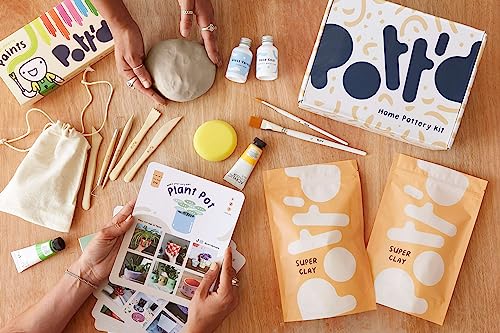 Pottery Kit Air Dry Clay Kit for Adults & Beginners