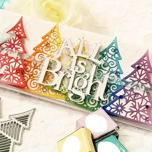 Metal Cutting Dies DIY Merry Christams Embossing Stencil Template Scrapbooking Card Making Mold Photo Album Arts Crafts Tools
