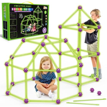 Glow In The Dark Fort Building Kit for Kids