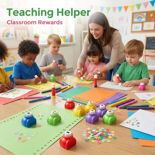 10Pack Shape Paper Hole Punch Craft Set (10 Count)