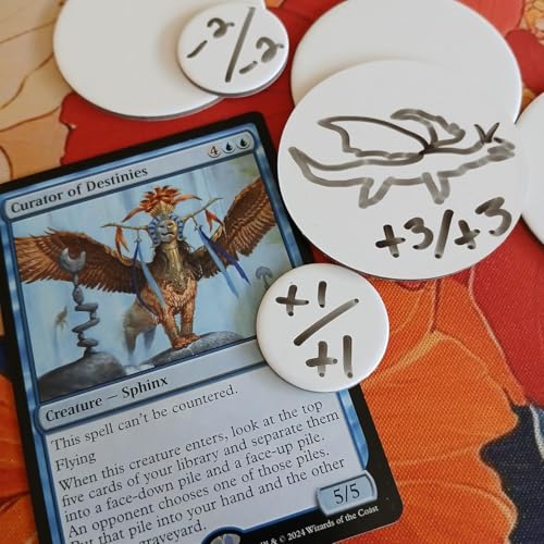 Dry Erase Reusable DND Tokens for RPG and MTG Counters (100 Count)
