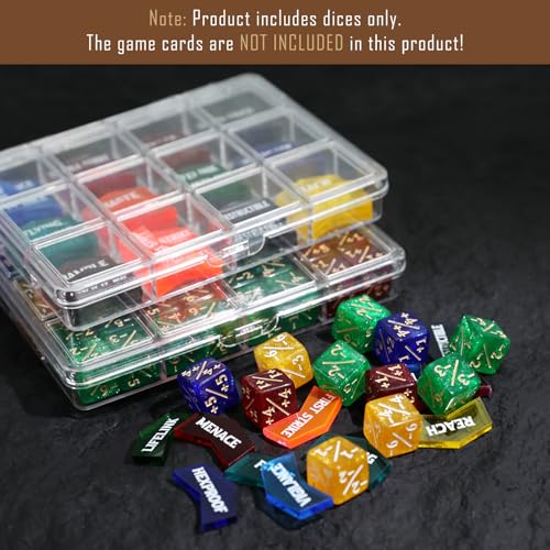 108PCS MTG Tokens & 12mm MTG Dice Set for Magic Card