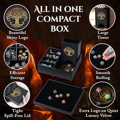 All-in-One Game Roamer - Dice Tray & Tower for DND and RPG