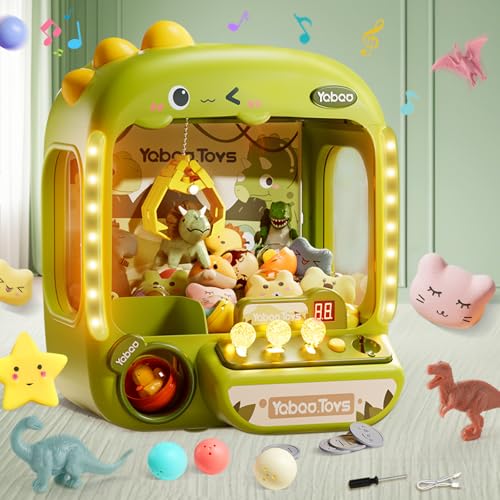 64 PCS Large Claw Machine for Kids Dinosaur
