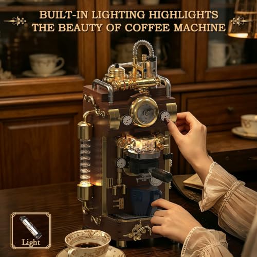 Retro Coffee Machine Building Block Set (1091 Count)